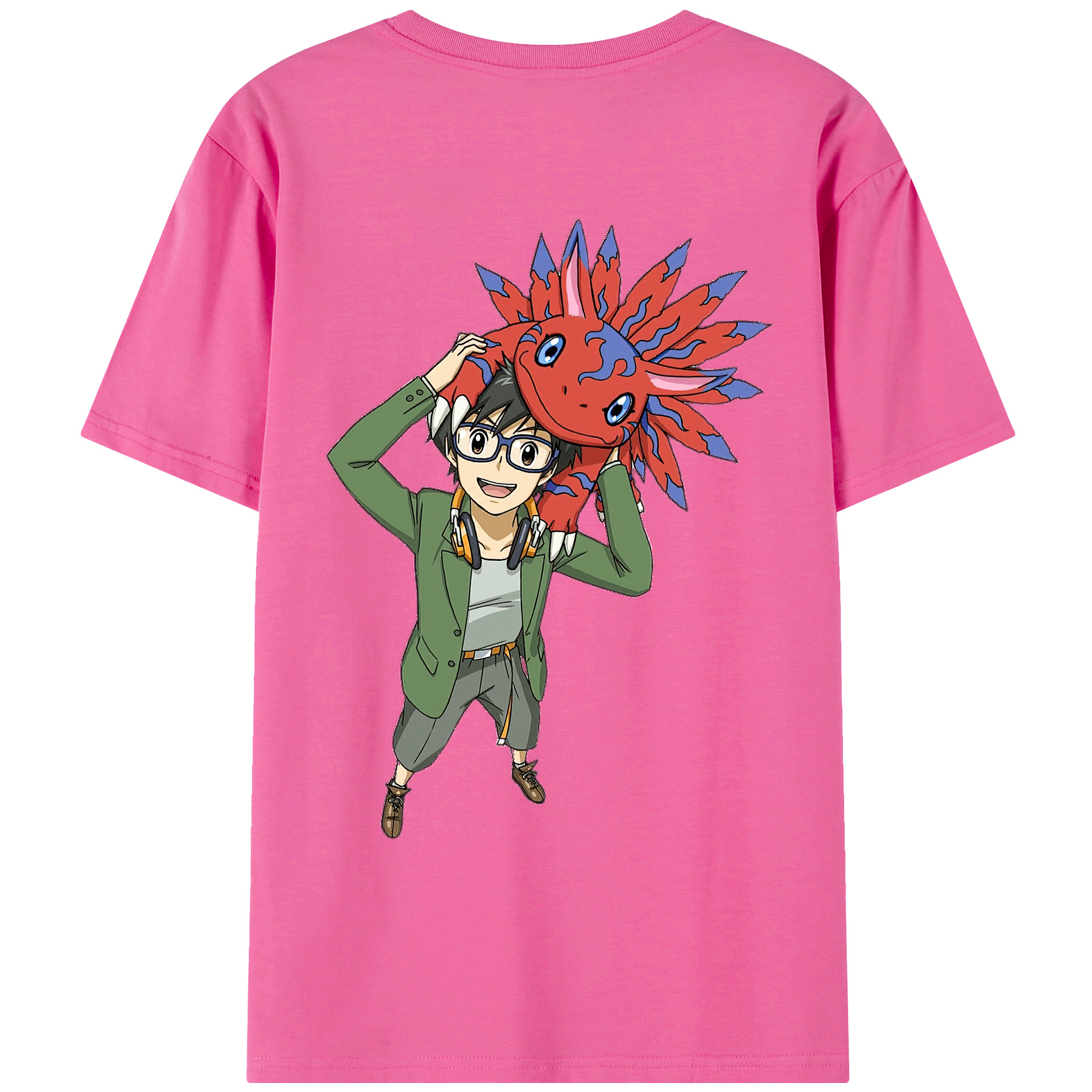 （画像用） Digimon デジタルモンスター/デジモン レディース半袖Tシャツ(バックプリント)